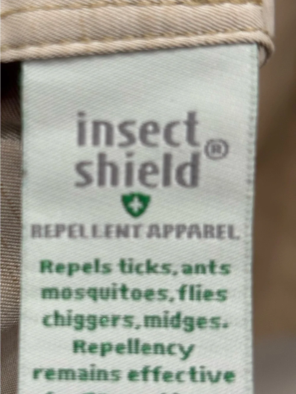 Exofficio Men's Tan Casual Insect Shield Outdoors Hiking Button-Down Shirt